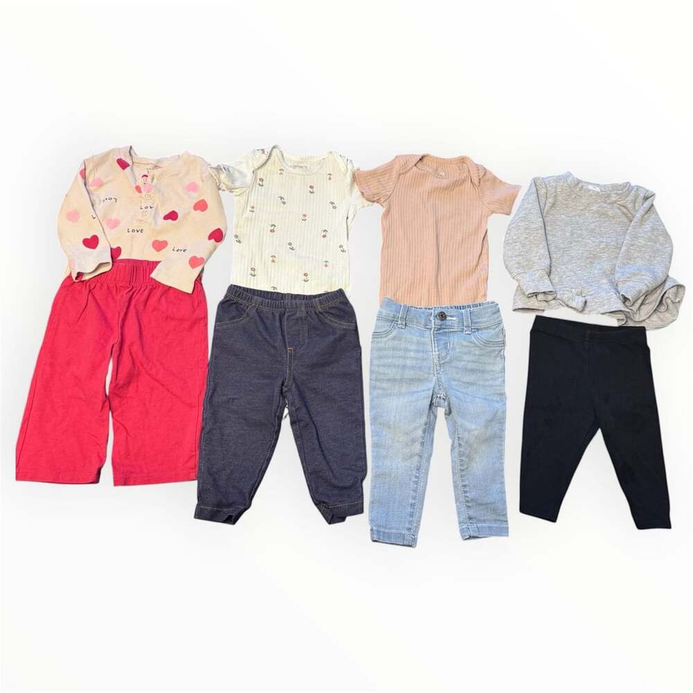 Carter's Baby Girls Multi-Piece Outfit Set with Tops and Pants 6 M